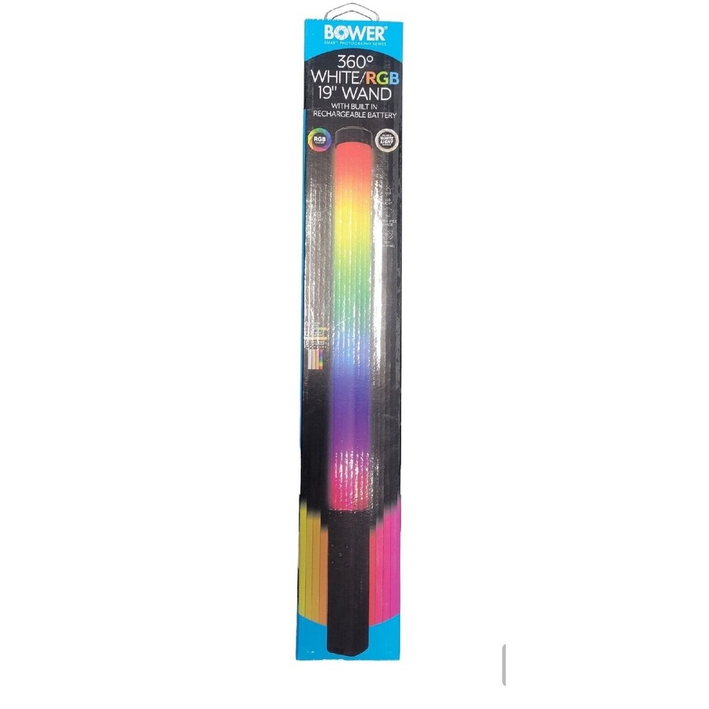 Bower Smart Photography Series 360 Degree White/RGB 19" Wand LED Light Accessory